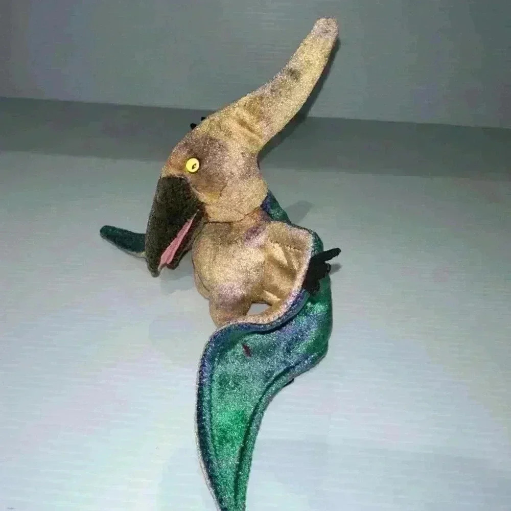NWT! Ty Beanie Baby Plush Animal “Swoop” the Pterodactyl Green & Brown/2000/PE - Picture 11 of 12